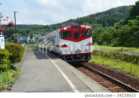 Local Line Train (Species Coast Station / Aomori Prefecture Hachinohe City Shaku Sharamachi Character Terukubo) 34238633