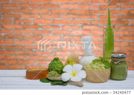 Spa aromatherapy and with Karrif lime,aloe vera 34240477