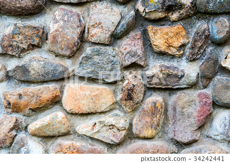 Background texture of an old stone wall 34242441