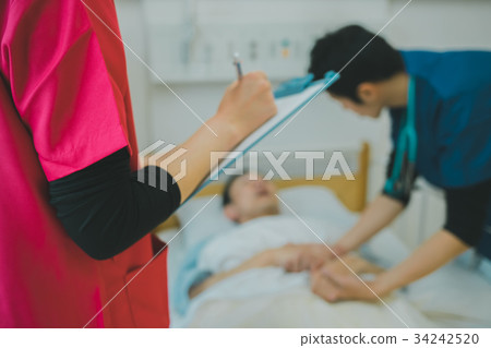 doctor's hospital rounds, be hospitalized, patient 34242520