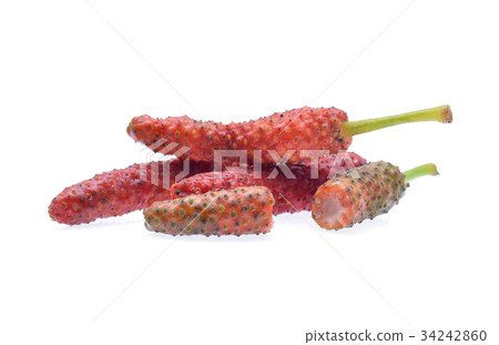 Long pepper isolated on white background. Long pepper isolated on white background. 34242860