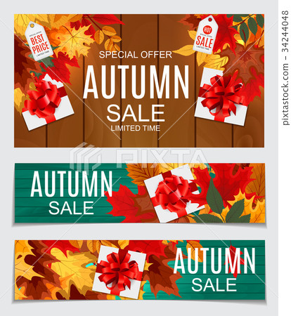 Abstract Vector Illustration Autumn Sale Abstract Vector Illustration Autumn Sale 34244048