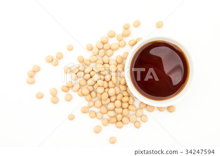 Soy sauce and soy: Soy sauce and soy beans 34247594