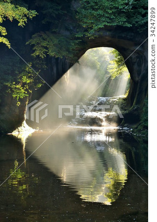 Chiba Prefecture Deep Groove Waterfall Kameiwa Cave Chiba Prefecture Deep Groove Waterfall Kameiwa Cave 34247899