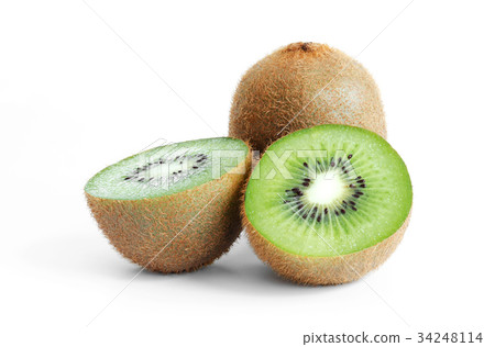 fresh kivi isolate on white background fresh kivi isolate on white background 34248114