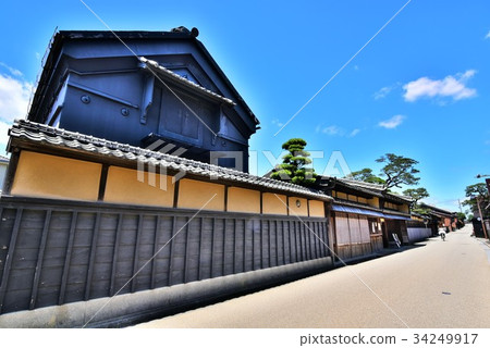 在松阪前長谷川議院附近的都市風景 34249917