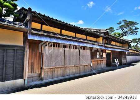 在松阪前長谷川議院附近的都市風景 34249918