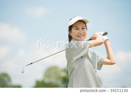 Golf Middle couple sports golf course image 34251130