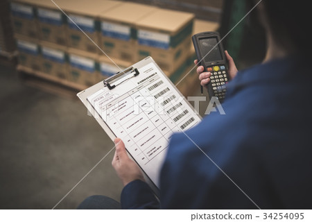 Logistics warehouse 34254095