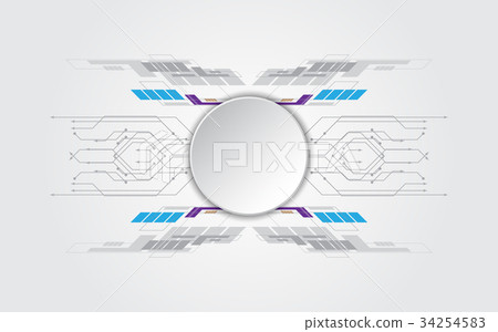 grey white Abstract technological background 34254583