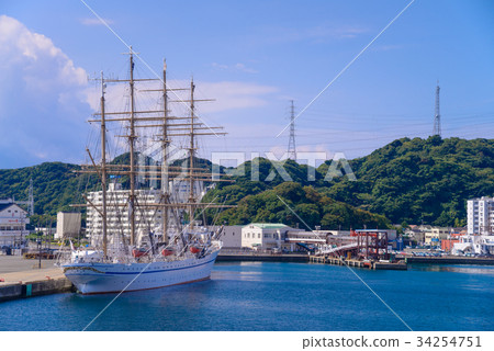 Nippon Maru anchored at Kurihama Port 34254751