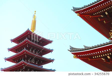 淺草的風景(Senso-ji,Denpoin-dori,Shin-nakamise) 淺草的風景(Senso-ji,Denpoin-dori,Shin-nakamise) 34255670