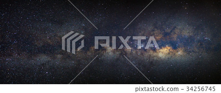 Panorama Milky way galaxy with stars and space  34256745