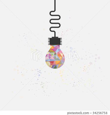 Creative bulb light idea abstract vector design Creative bulb light idea abstract vector design 34256758