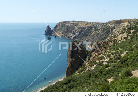 Fiolent Cape Sevastopol Coastline Bay Crimea 34256800