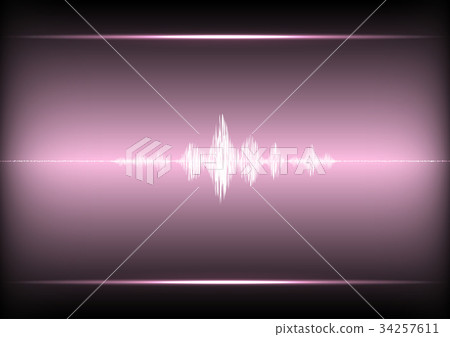 Abstract sound wave technology background - Stock Illustration ...