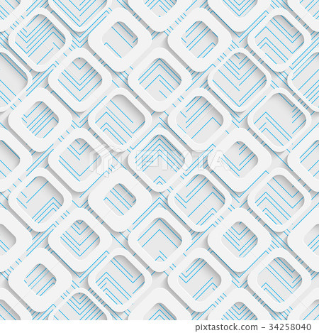 Seamless Square Design. Futuristic Tile Pattern Seamless Square Design. Futuristic Tile Pattern 34258040