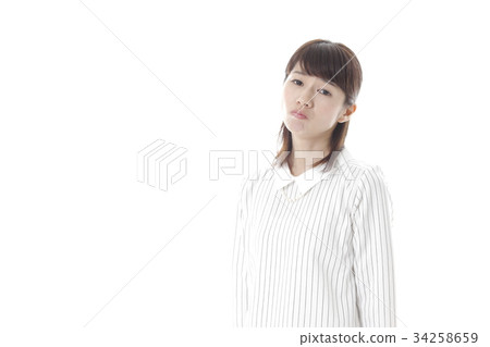 An angry young lady An angry young lady 34258659