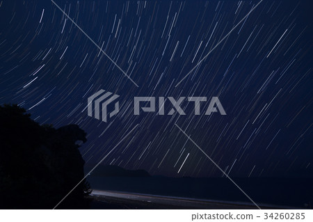 Kumano lion rock starry night Kumano lion rock starry night 34260285