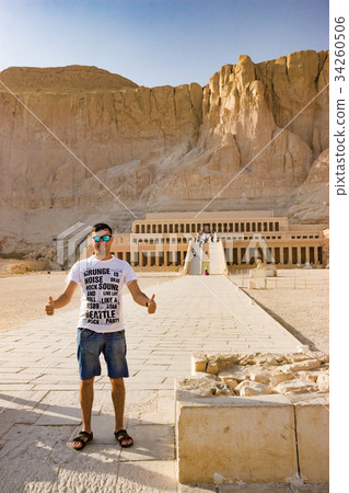 The ancient temple of Hatshepsut in Luxor, Egypt The ancient temple of Hatshepsut in Luxor, Egypt 34260506