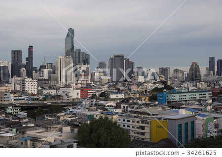 Mahanakhon Building and Bangkok Skyline, Thailand Mahanakhon Building and Bangkok Skyline, Thailand 34261625