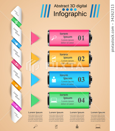Business Infographics. Battery icon. 34262313