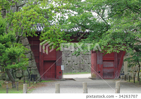 Remembrance gate of Wakayama Castle Remembrance gate of Wakayama Castle 34263707