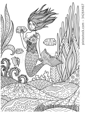 Beautiful mermaid Beautiful mermaid 34264467