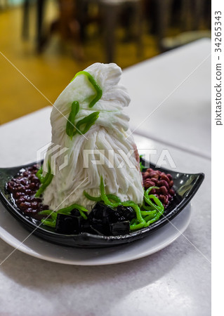 Traditional Singapore cold dessert called Chendol Traditional Singapore cold dessert called Chendol 34265343