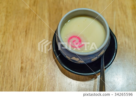 Japanese egg custard called Chawanmushi Japanese egg custard called Chawanmushi 34265596