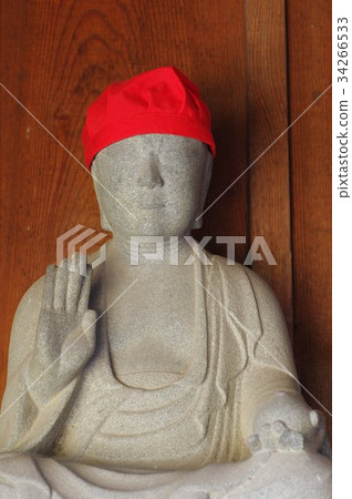 Shinshu's cultural assets, famous craftsman Shizuru Moriya's stone Buddha Imumu Jizozu image Half-length hooded (Naoshi Nagaishi Temple, Shiojiri City, Nagano Prefecture) Shinshu's cultural assets, famous craftsman Shizuru Moriya's stone Buddha Imumu Jizozu image Half-length hooded (Naoshi Nagaishi Temple, Shiojiri City, Nagano Prefecture) 34266533