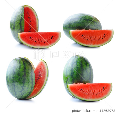 water melon on white background water melon on white background 34268978
