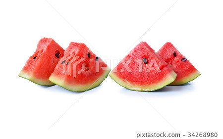 water melon on white background water melon on white background 34268980