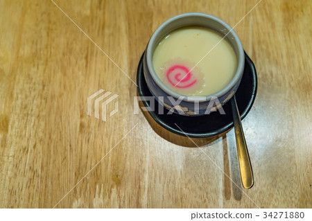 Japanese egg custard called Chawanmushi Japanese egg custard called Chawanmushi 34271880