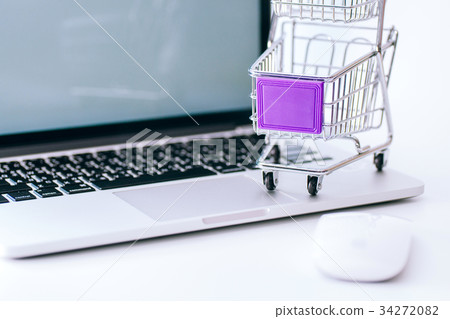 購物車,電腦,線上購物,Shopping cart,computer,Online shopping 34272082