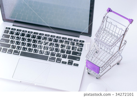 購物車,電腦,線上購物,Shopping cart,computer,Online shopping 購物車,電腦,線上購物,Shopping cart,computer,Online shopping 34272101