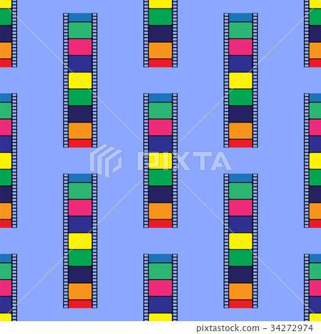 Colored Stripe Seamless Pattern 34272974