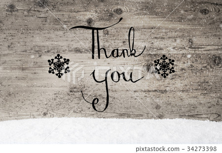 Calligraphy Thank You, Rustic Wooden Background Calligraphy Thank You, Rustic Wooden Background 34273398