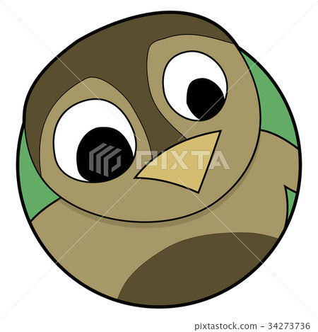 Howlet icon sticker badge - Stock Illustration [34273736] - PIXTA