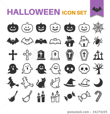 Halloween icon set Halloween icon set 34274205
