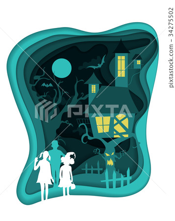 Poster, banner or background for Halloween Party Poster, banner or background for Halloween Party 34275502