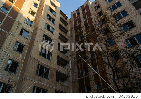 buildings on the square in Pripyati buildings on the square in Pripyati 34275919