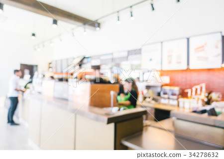 Abstract blur coffee shop cafe Abstract blur coffee shop cafe 34278632