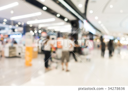 Blur shopping mall 34278636