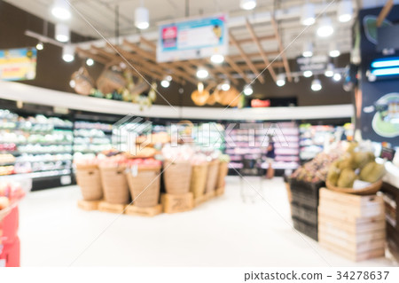 Abstract blur supermarket Abstract blur supermarket 34278637