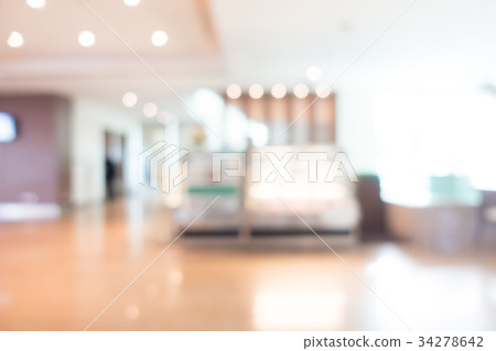 Abstract blur hotel and lobby interior Abstract blur hotel and lobby interior 34278642
