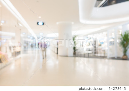 Abstract blur and defocused shopping mall 34278643