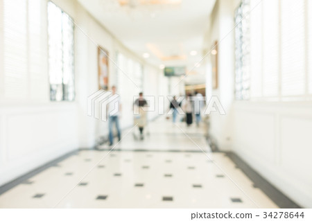 Abstract blur and defocused shopping mall 34278644