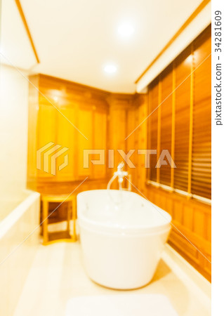 Abstract blur and defocused toilet and bathroom 34281609