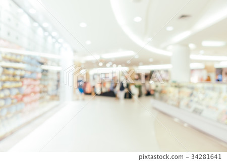 Abstract blur and defocused shopping mall Abstract blur and defocused shopping mall 34281641